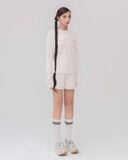  Set Đồ Nỉ Dài Tay và Quần Short - Be 
