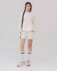 Set Đồ Nỉ Dài Tay và Quần Short - Be