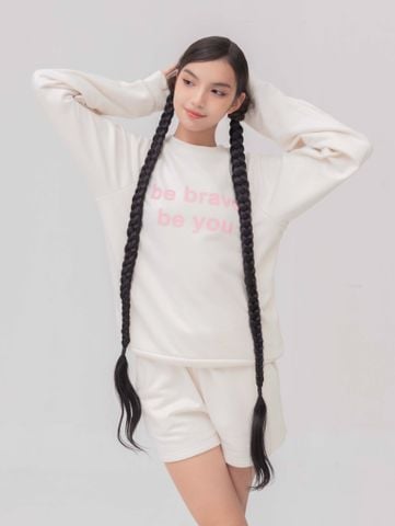 Set Đồ Nỉ Dài Tay và Quần Short - Be