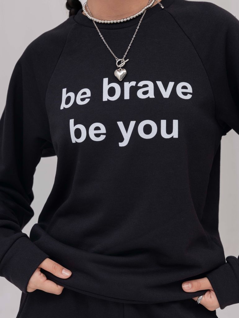 Set Đồ Nỉ Dài Tay và Quần Dài - Đen