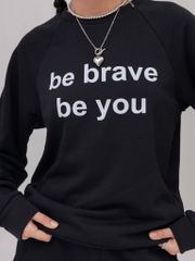 Set Đồ Nỉ Dài Tay và Quần Dài - Đen