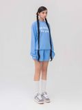  Set Đồ Nỉ Dài Tay và Quần Short - Xanh 