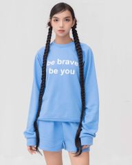 Set Đồ Nỉ Dài Tay và Quần Short - Xanh