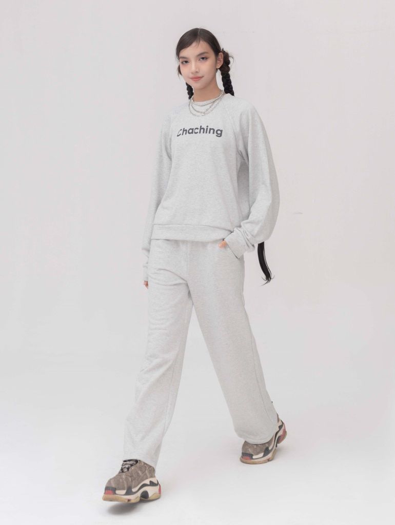 Set Đồ Nỉ Dài Tay và Quần Dài - Xám