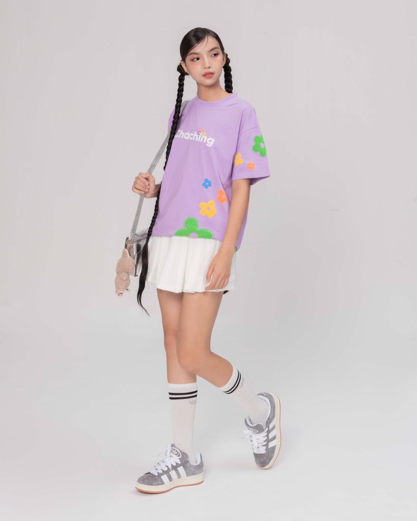 Chân Váy Xếp Ly Dáng Xoè Ngắn - Trắng