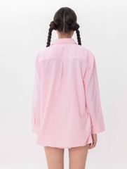 Set Sơmi Và Chân Váy Xếp Ly - Hồng