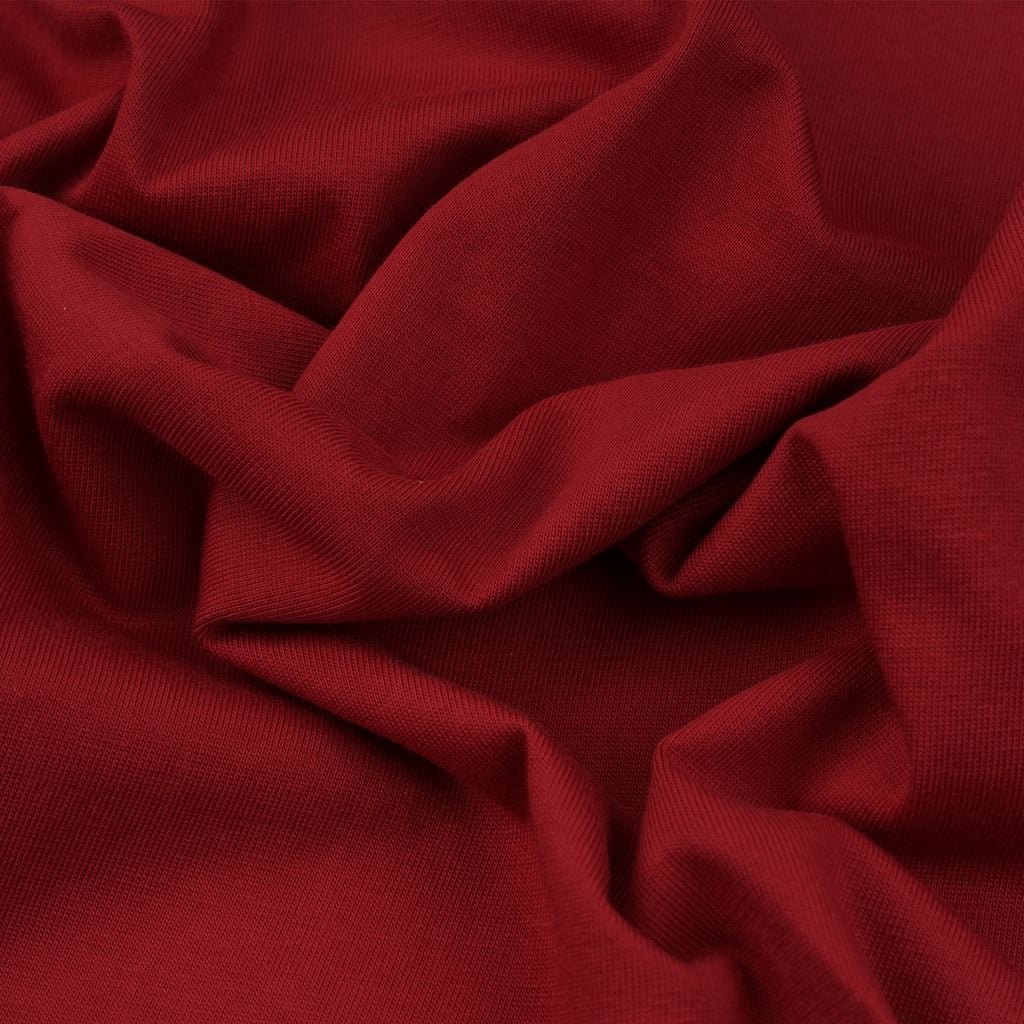 Áo Thun Unisex Form Boxy In Nhũ - Đỏ