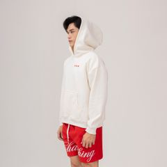 Áo Hoodie Unisex Form Oversize - Trắng