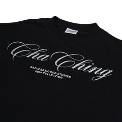 Áo Thun Unisex Form Boxy In Nhũ - Đen