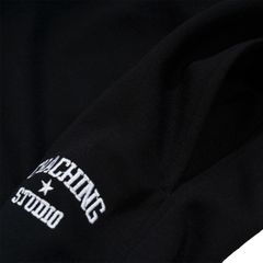 QUẦN SHORT NỈ THÊU LOGO - ĐEN