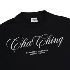 Áo Thun Unisex Form Boxy In Nhũ - Đen