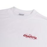  Áo Rắn Boxy In Logo Unisex - Trắng 
