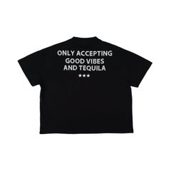 Áo Thun Unisex Form Boxy In Nhũ - Đen