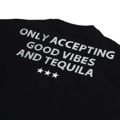 Áo Thun Unisex Form Boxy In Nhũ - Đen