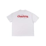  Áo Rắn Boxy In Logo Unisex - Trắng 