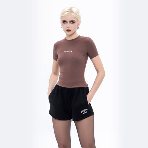 CHACHING BASIC BABY TEE – BROWN