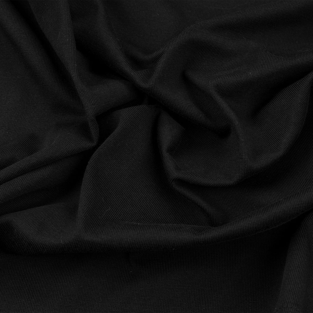 Áo Thun Unisex Form Boxy In Nhũ - Đen