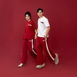  Áo Thun Couple Họa Tiết Lover Bông Xù - Trắng 