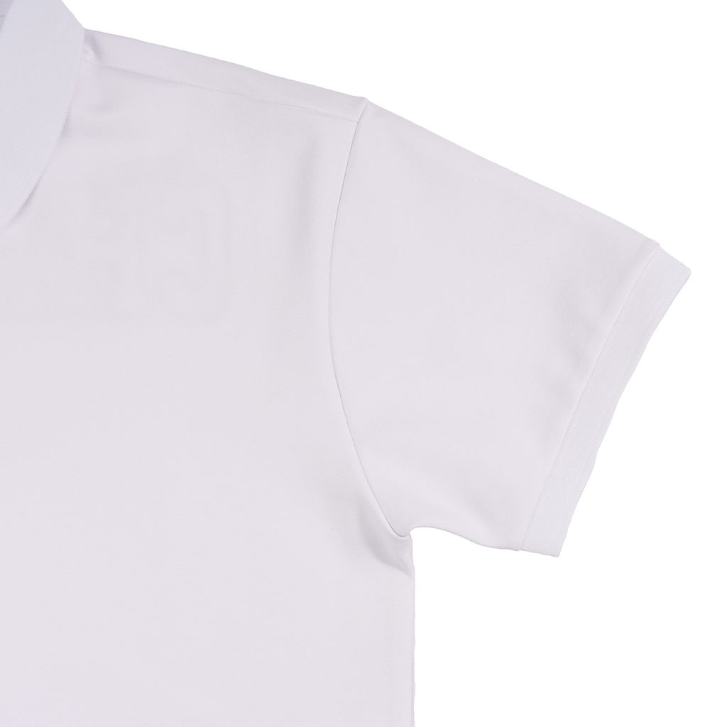 Áo Polo Form Boxy Logo Thêu Unisex - Trắng