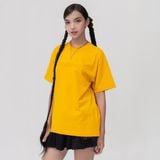  Áo Thun Hoạ Tiết Chữ Dập Nổi - Vàng 