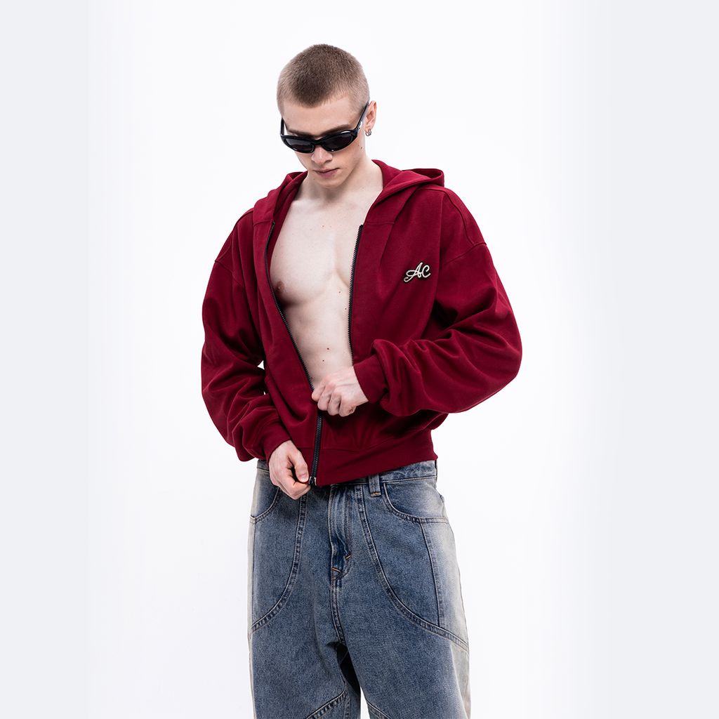 CHACHING HOODIE ZIP - ĐỎ
