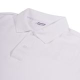  Áo Polo Form Boxy Logo Thêu Unisex - Trắng 