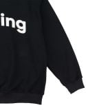  Áo Sweater Unisex Form Oversize - Đen 