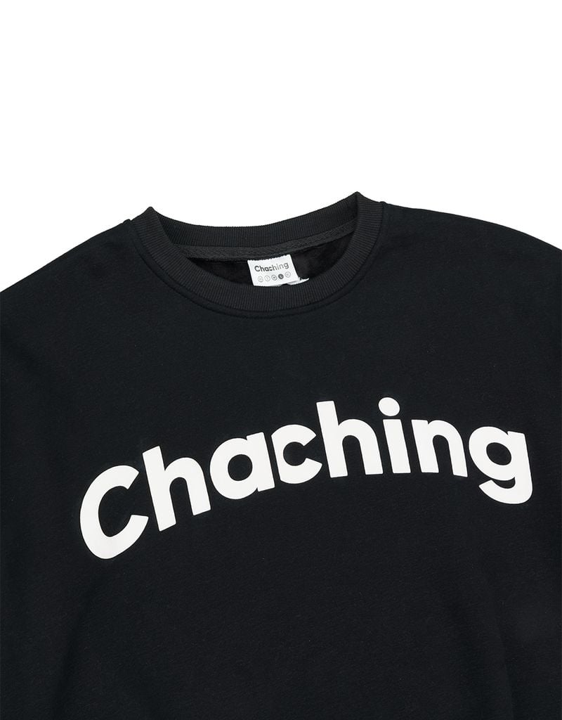 Áo Sweater Unisex Form Oversize - Đen