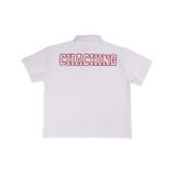  Áo Polo Form Boxy Logo Thêu Unisex - Trắng 