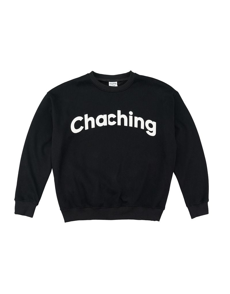 Áo Sweater Unisex Form Oversize - Đen