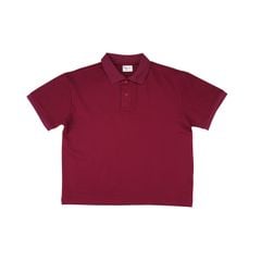 Áo Polo Form Boxy Logo Thêu Unisex - Đỏ