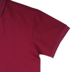 Áo Polo Form Boxy Logo Thêu Unisex - Đỏ