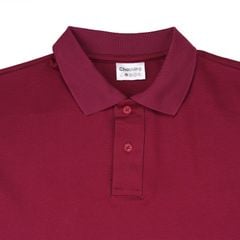 Áo Polo Form Boxy Logo Thêu Unisex - Đỏ