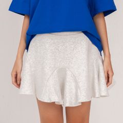 Chân Váy Dáng Xòe Nỉ Bông - Xám