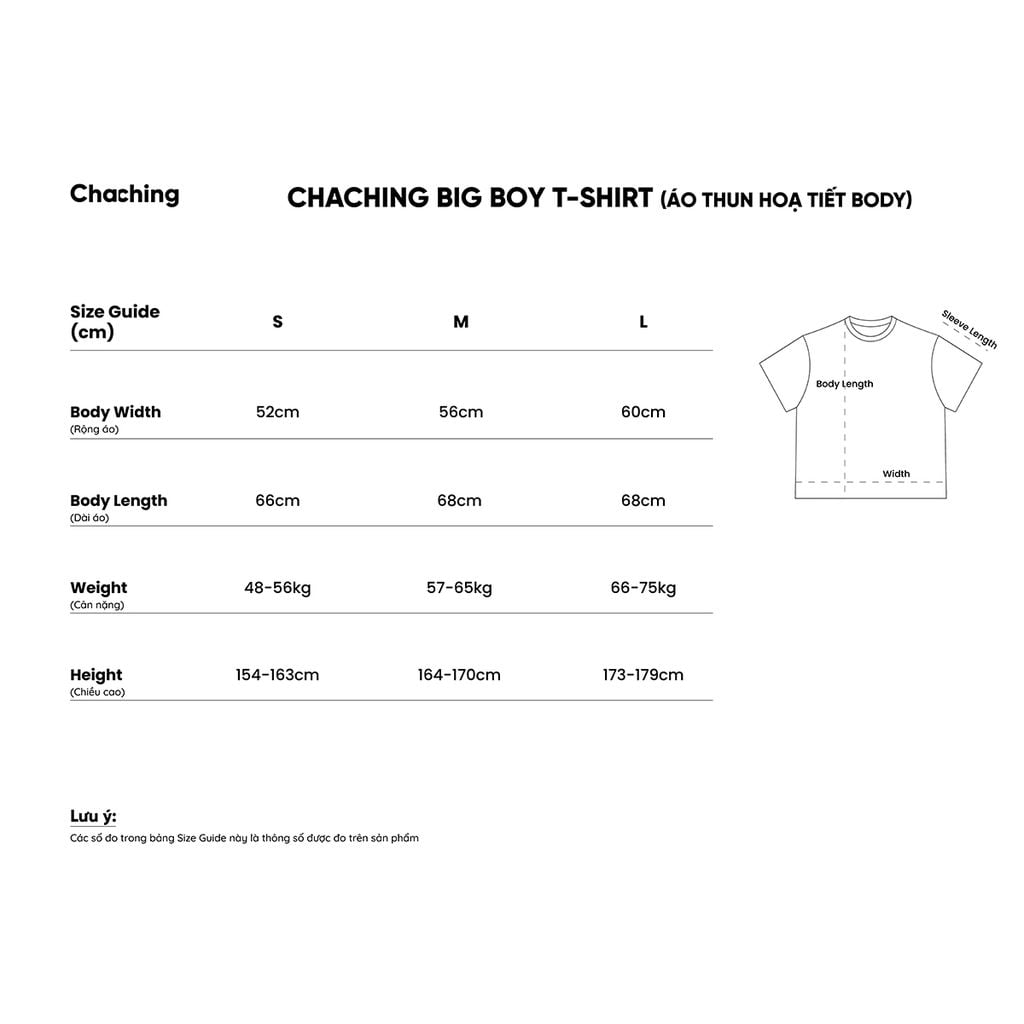 CHACHING BIG BOY T-SHIRT - BLACK