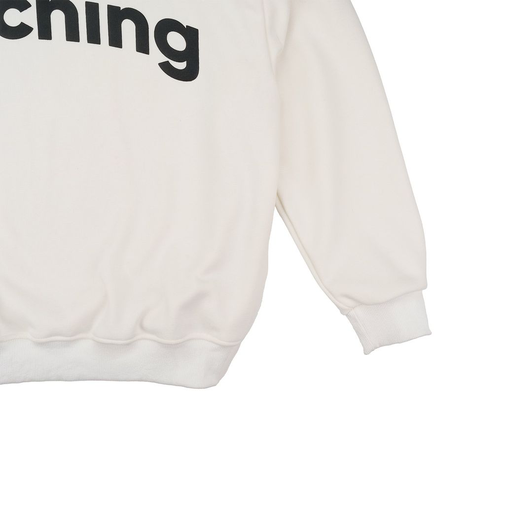 Áo Sweater Unisex Form Oversize - Trắng