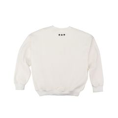 Áo Sweater Unisex Form Oversize - Trắng