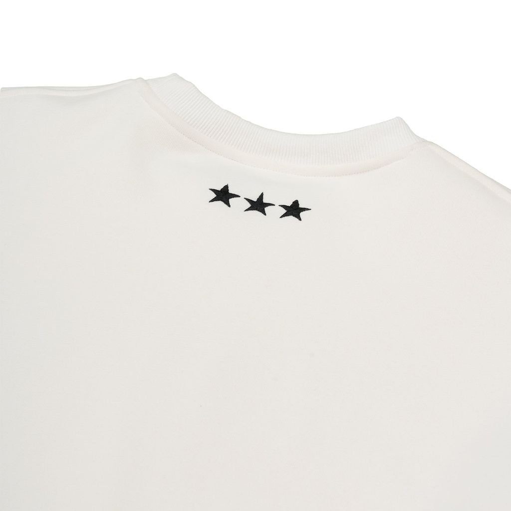 Áo Sweater Unisex Form Oversize - Trắng