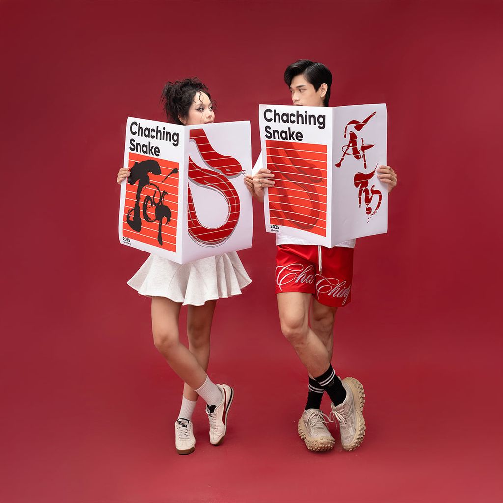 Áo Rắn Boxy In Logo Unisex - Trắng