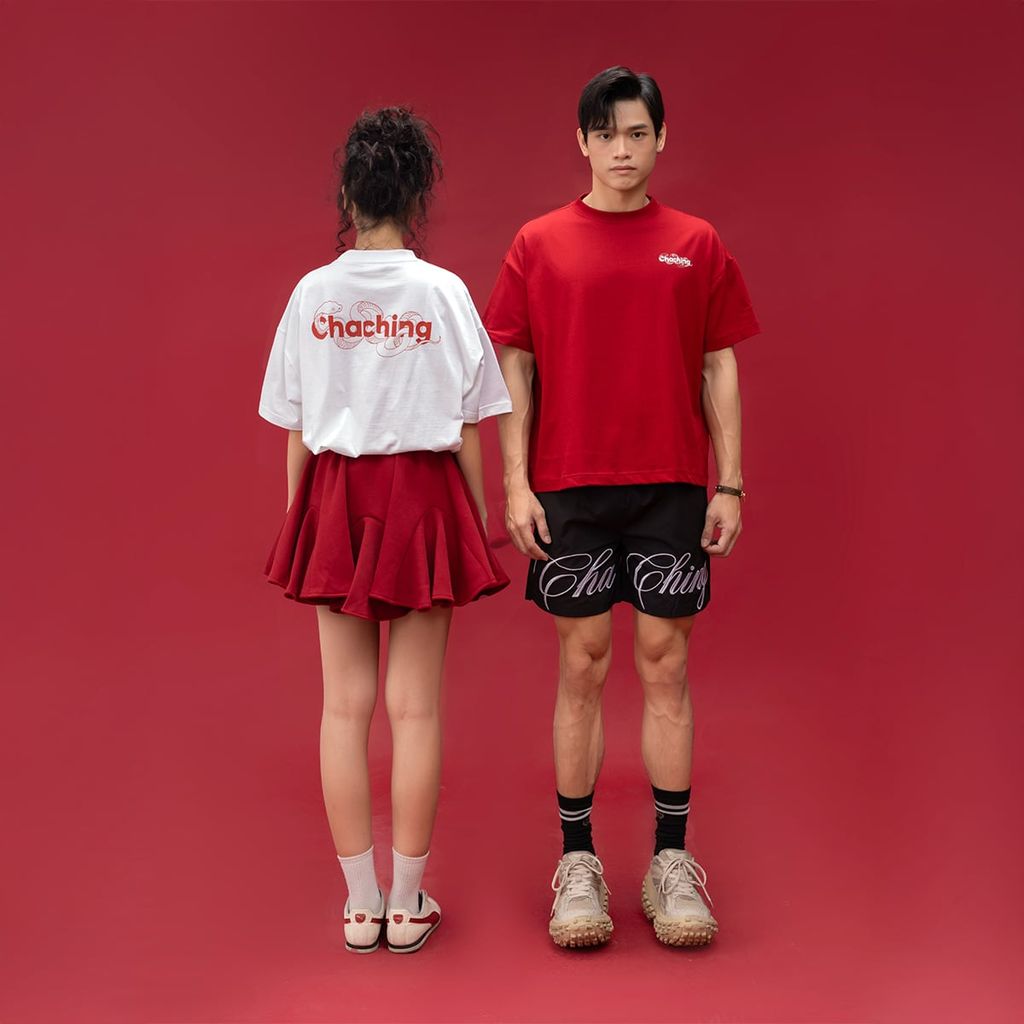 Áo Rắn Boxy In Logo Unisex - Trắng