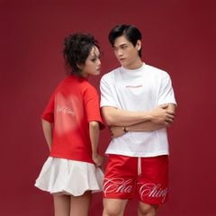 Áo Thun Couple Họa Tiết Valentine - Đỏ đô