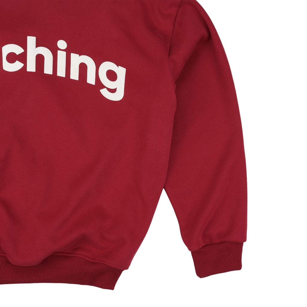 Áo Sweater Unisex Form Oversize - Đỏ