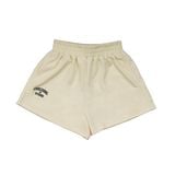  QUẦN SHORT NỈ THÊU LOGO - VÀNG KEM 