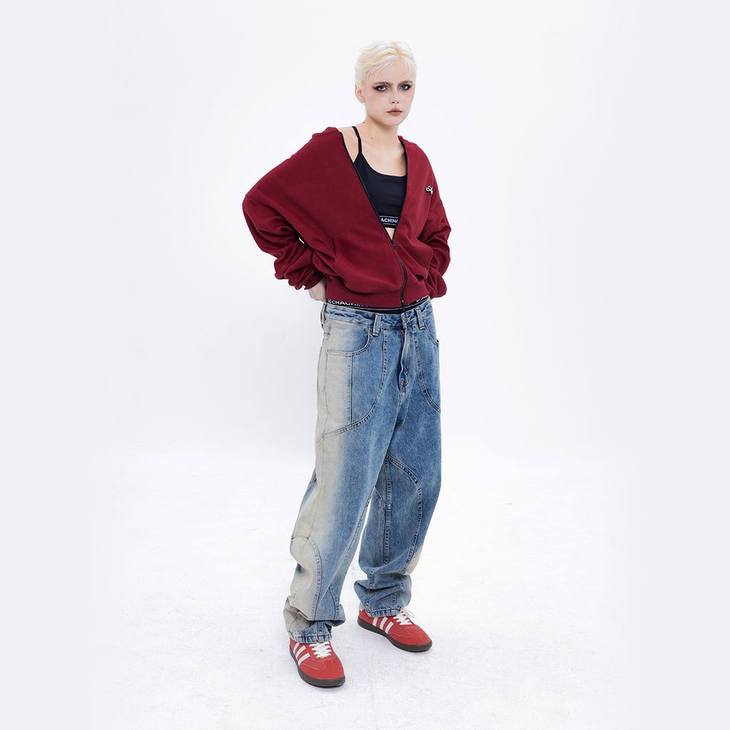 CHACHING HOODIE ZIP - ĐỎ