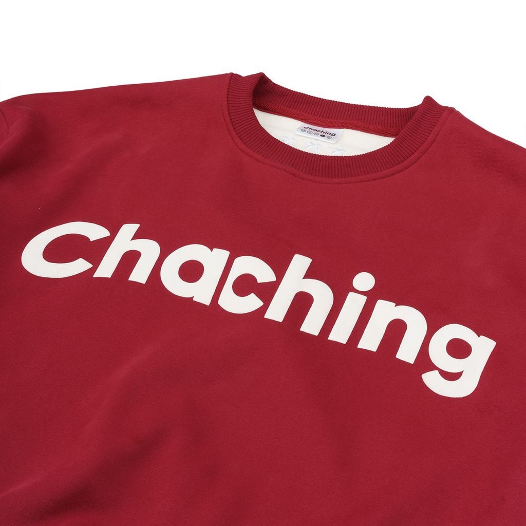 Áo Sweater Unisex Form Oversize - Đỏ