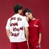  Áo Thun Couple Họa Tiết Lover Bông Xù - Trắng 