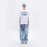  CHACHING PALM TREE T-SHIRT – WHITE & NAVY 