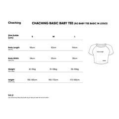 CHACHING BASIC BABY TEE – CREAM WHITE