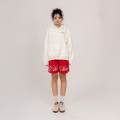 Áo Hoodie Unisex Form Oversize - Trắng