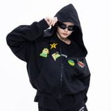  CHACHING HOODIE ZIP - ĐEN 